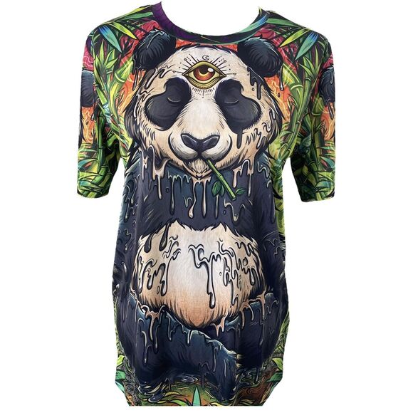 WAZ Shop Boys Shirt Multicolor Full Graphic Print Short Sleeve Size Medium - Picture 2 of 9